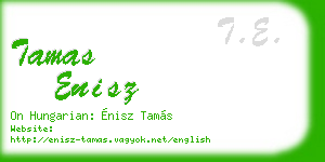 tamas enisz business card