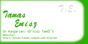 tamas enisz business card